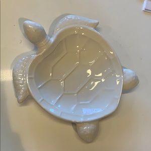 White Ceramic Turtle Dish